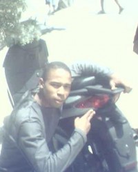 this is me whit my motor's freind